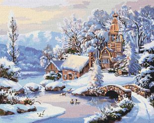 Картина за номерами - Зимовий ранок