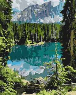 Painting by numbers - The mysterious lake 