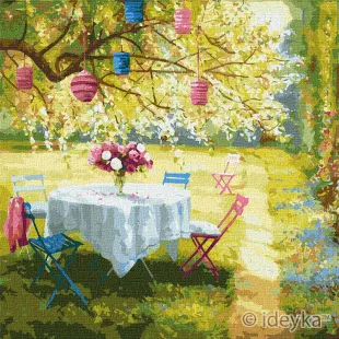 Картина за номерами - Весняні ліхтарики ©Ira Volkova