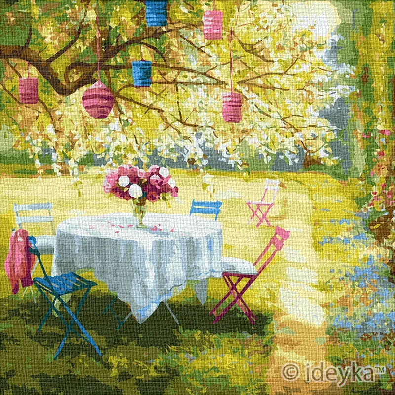 Painting by numbers - Spring lanterns ©Ira Volkova