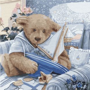 Painting by numbers - Plush ship boy 
