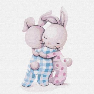 Painting by numbers - Hugs ©tanya_bonya