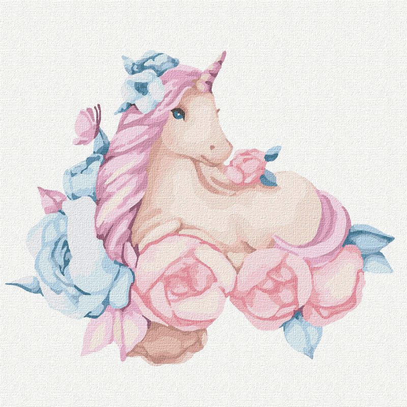 Painting by numbers - The fairy unicorn ©tanya_bonya