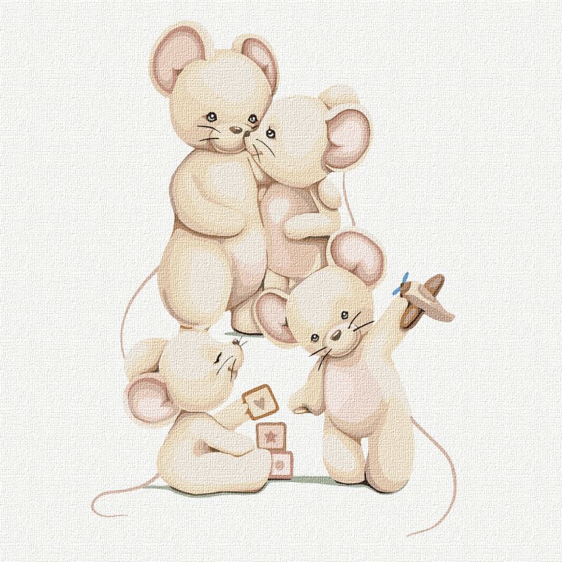 Картина за номерами - Щаслива сім'я ©tanya_bonya