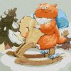 Картина за номерами - Зимові розваги
