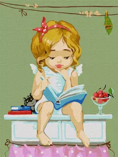 Картина за номерами - Улюблена книга ©Katya Dudnik