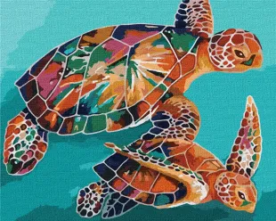 Картина за номерами - Черепахи
