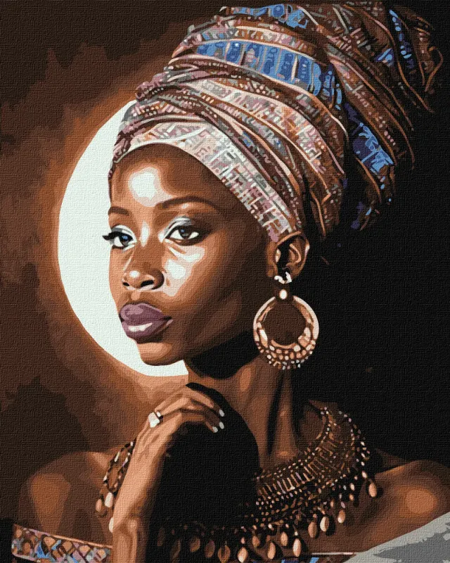 Painting by numbers - African beauty ©art_selena_ua