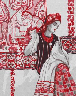 Painting by numbers - A talented craftswoman ©Katya Poltavska