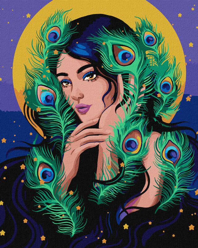 Painting by numbers - Mysterious girl ©pollypop92
