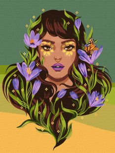 Картина по номерам - Весенняя красавица ©pollypop92