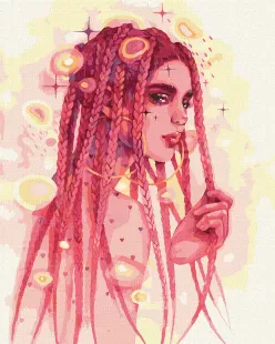Картина за номерами - Дивовижна незнайомка ©lesya_nedzelska_art