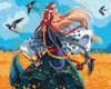 Painting by numbers - Ukrainian woman in dance ©Jennifer Sikora