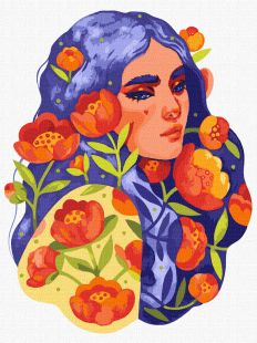 Картина по номерам - Синеглазая весна ©lesya_nedzelska_art
