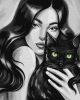 Painting by numbers - Black fluffy ©pollypop92