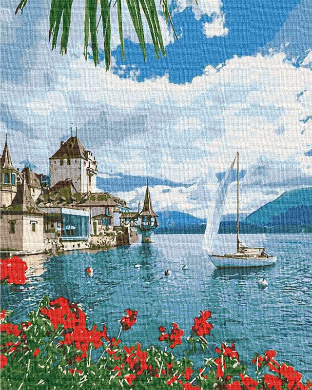 Painting by numbers - A morning in Switzerland  