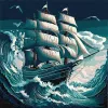 Картина по номерам - Шторм на море ©art_selena_ua
