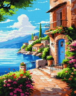 Картина за номерами - Спокій біля хвиль  ©art_selena_ua