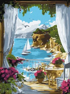 Картина за номерами - Сонячна гавань ©art_selena_ua