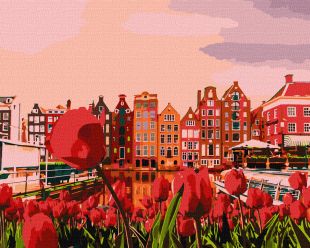 Painting by numbers - Evening Amsterdam