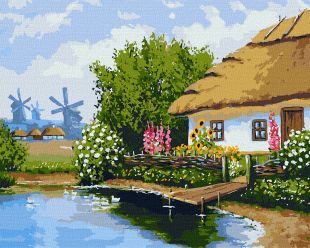 Painting by numbers - Ukrainian estate ©Yaroslav Chizhevsky