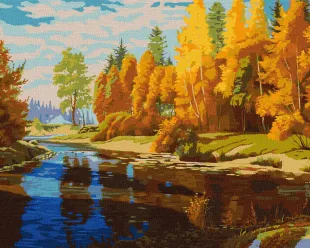 Painting by numbers - Golden october ©ArtAlekhina