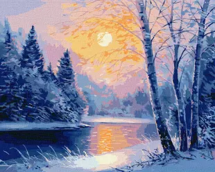Painting by numbers - Winter evening