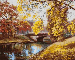 Картина за номерами - Осінній пейзаж ©Сергій Лобач