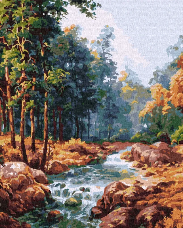 Картина за номерами - Карпатський водограй ©Сергій Лобач