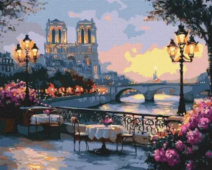 Картина за номерами - Французький пейзаж ©art_selena_ua