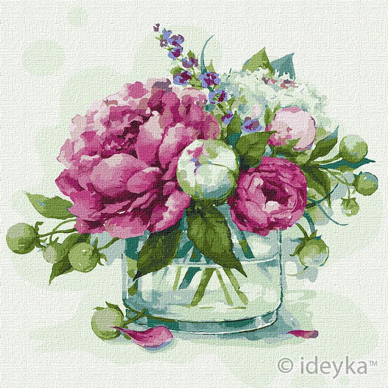 Painting by numbers - Fabulous peony