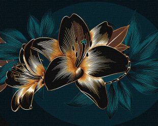 Painting by numbers - Annual lilies
