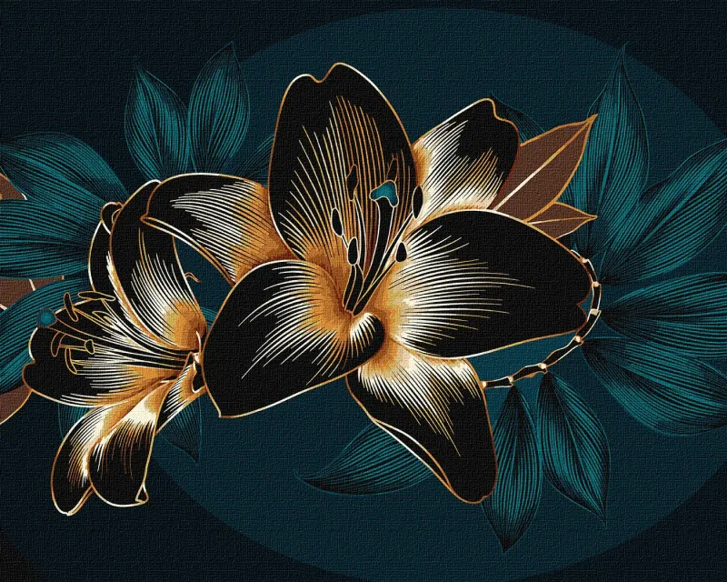 Painting by numbers - Annual lilies