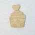 Figure from plywood - Cupcake №6