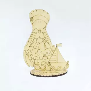 Figure from plywood - Doll Marina