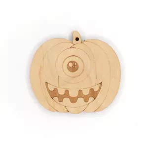 Figure from plywood - "One-eyed pumpkin"