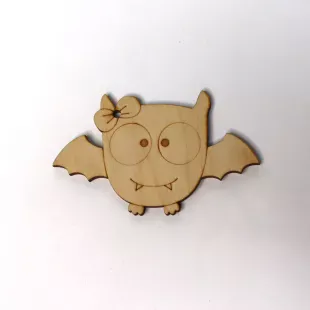 Figure from plywood - "Bat with a bow"