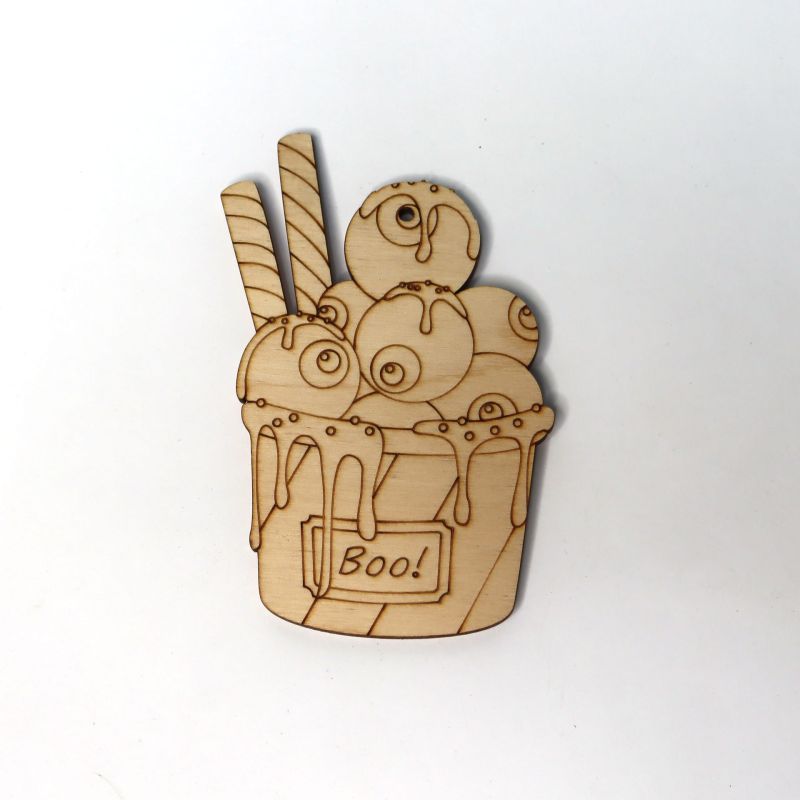 Figure from plywood - "Dessert with eyes"