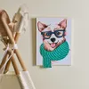 Painting by numbers with paints and air-dry clay - Stylish Corgi ©art_selena_ua