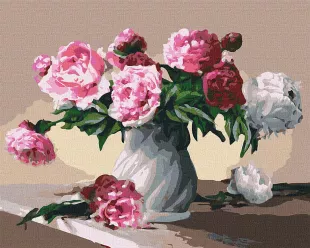Painting by numbers - Flowers of love 