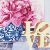 Картина по номерам - Love с золотой краской
