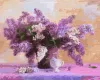 Painting by numbers - A bright bouquet of lilacs ©Ira Volkova