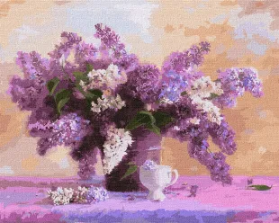 Картина за номерами - Яскравий букет бузку  ©Ira Volkova