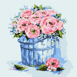 Painting by numbers - Bouquet of elegant roses