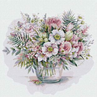 Painting by numbers - Picturesque bouquet