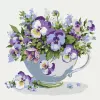 Painting by numbers - Charming pansies