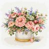 Painting by numbers - Fragile roses
