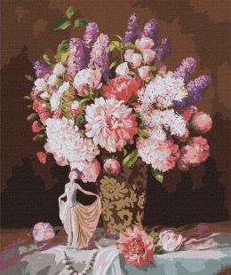 Painting by numbers - Still life with a statuette of a ballerina ©Ira Volkova