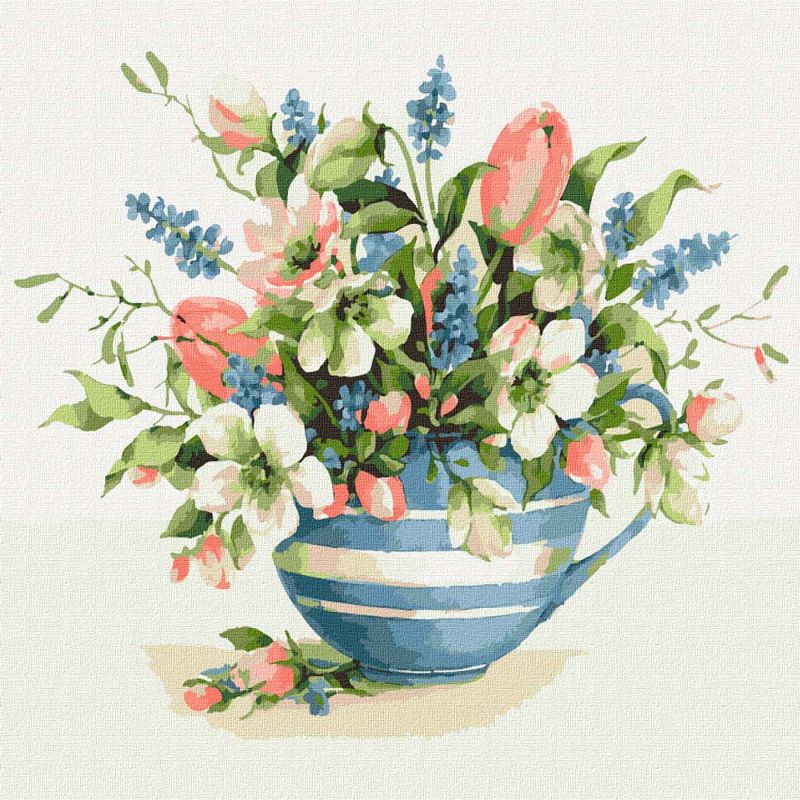 Painting by numbers - Spring composition