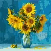 Painting by numbers - Favourite sunflowers ©Ira Volkova